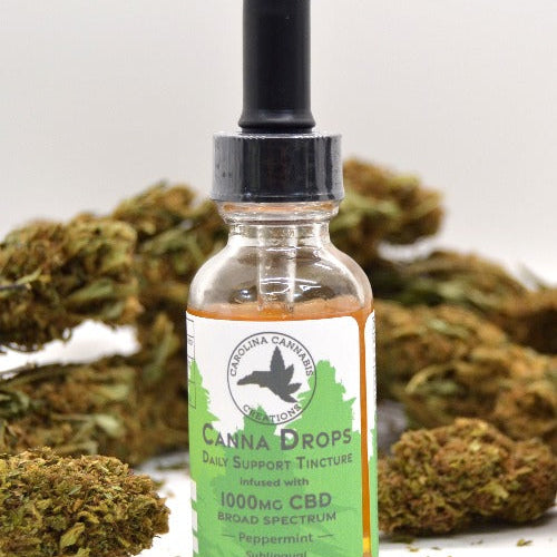 Broad Spectrum 1000mg CBD Oil | Peppermint | Carolina Cannabis Creations