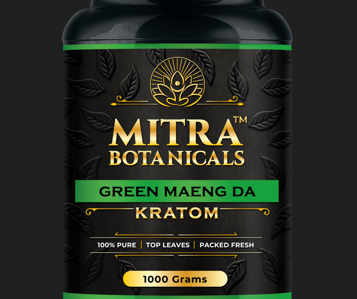 Mitra Botanicals Green Maeng Da – Kratom (1000 Grams Powder)