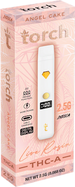 Torch 2.5G THC-A Live Rosin Disposable - Angel Cake (Indica)
